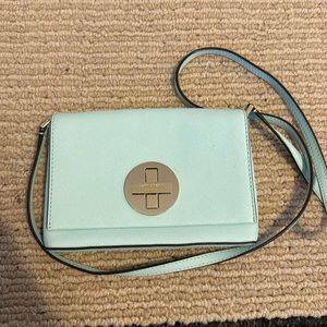 Kate spade cross body bag (small, aqua leather)